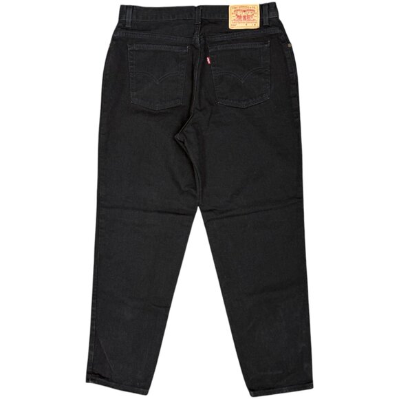 EUC Women's VTG Levi’s 550 Misses Black Relaxed Fit Mom Jeans Stretch | Size 16 - Picture 4 of 9
